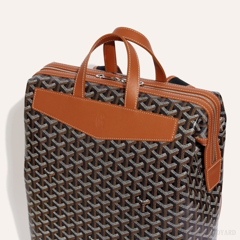 Black / Brown Goyard Cisalpin Backpack | NLHT2077