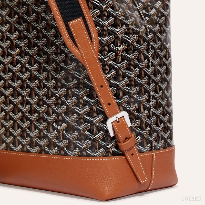 Black / Brown Goyard Cisalpin Backpack | NLHT2077