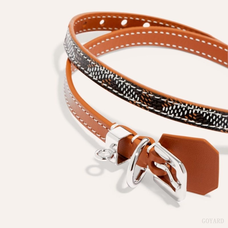 Black / Brown Goyard EDMOND BRACELET | TUDT8524