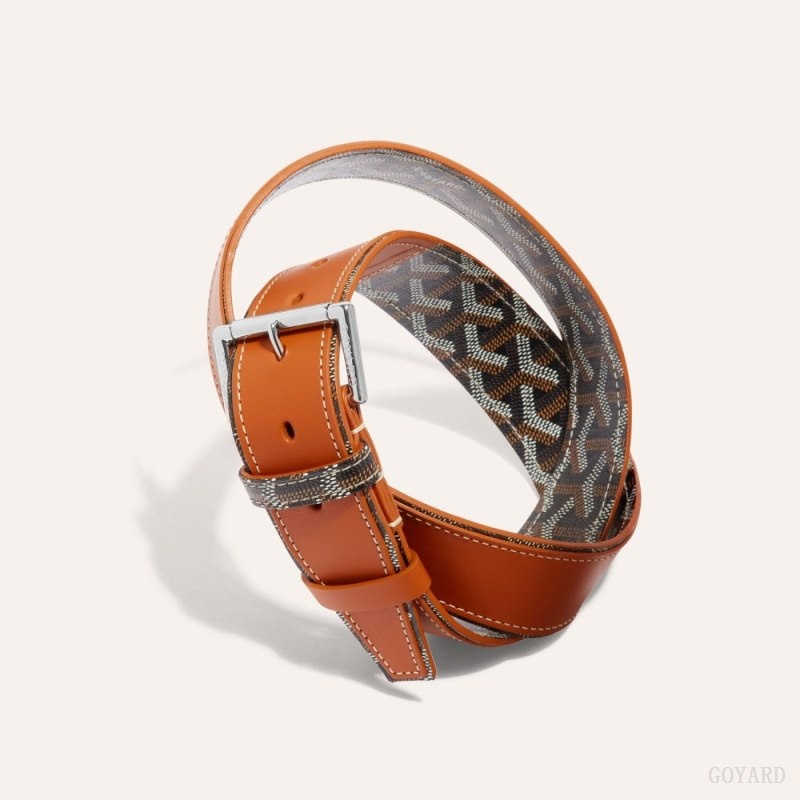 Black / Brown Goyard FLORIDA BELT | MOMF5762