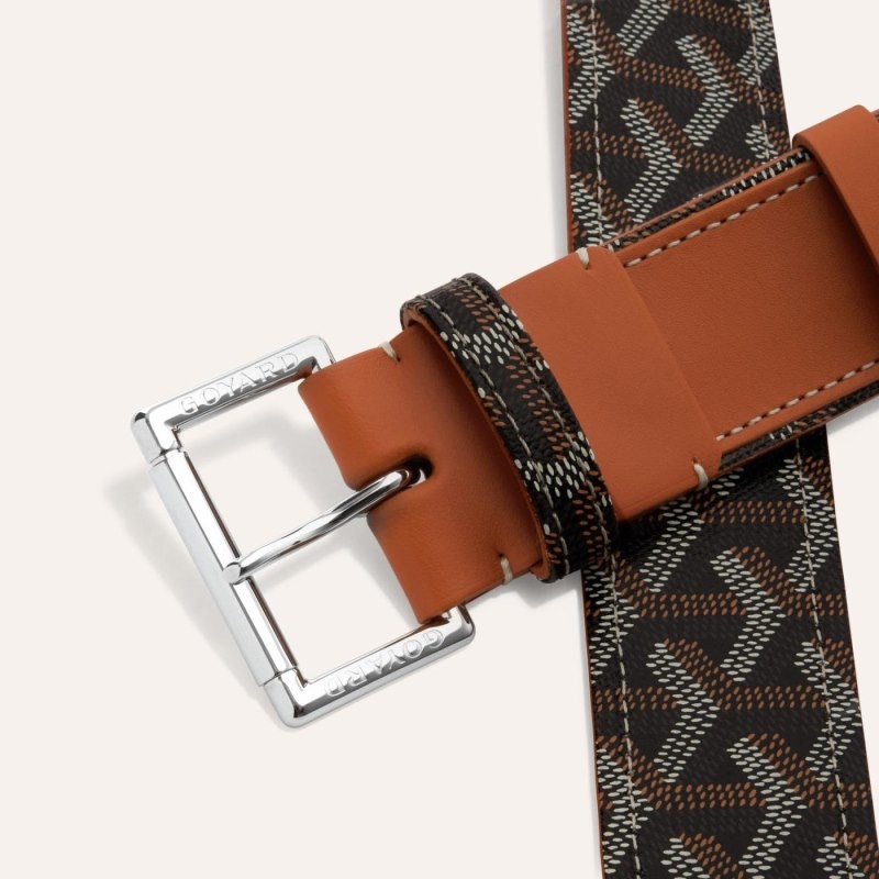 Black / Brown Goyard FLORIDA BELT | MOMF5762