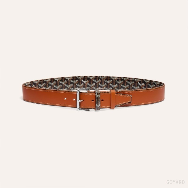 Black / Brown Goyard FLORIDA BELT | MOMF5762