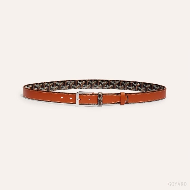 Black / Brown Goyard FREGATE BELT | WFIO1250