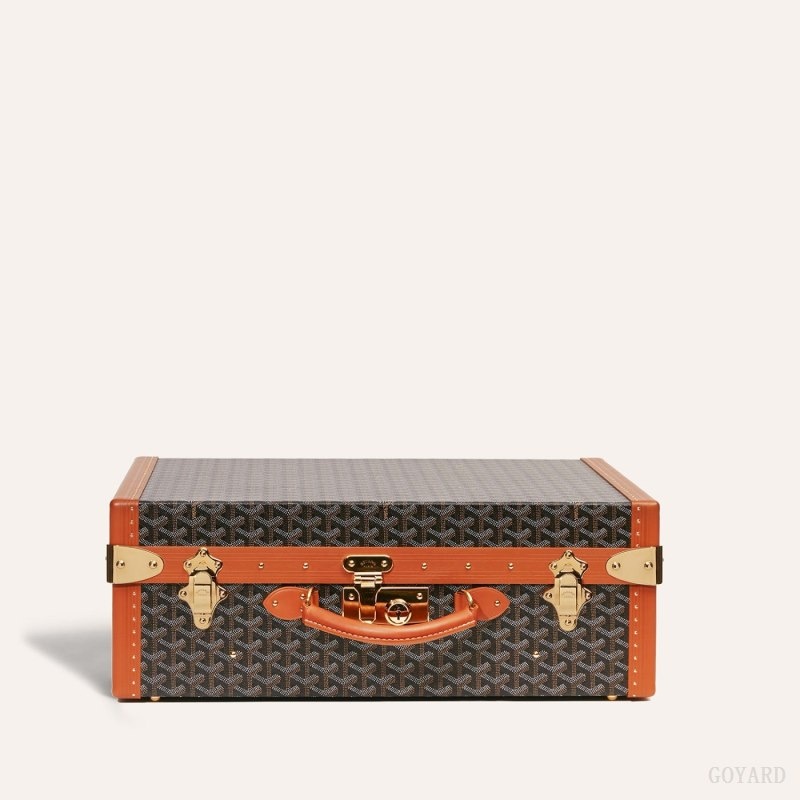 Black / Brown Goyard GRAND HÔTEL 50 CASE | CWXK0086