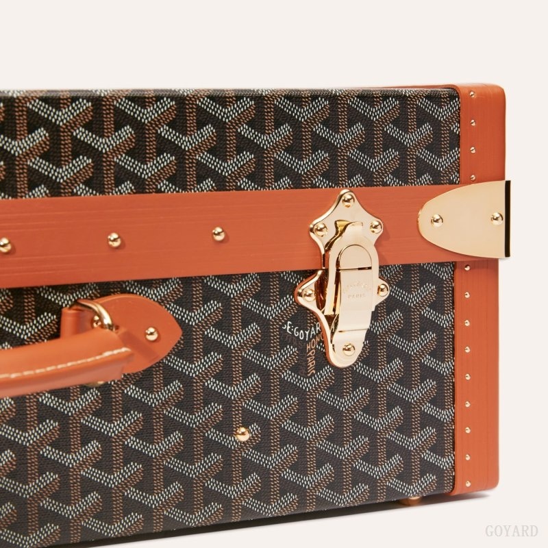 Black / Brown Goyard GRAND HÔTEL 50 CASE | CWXK0086