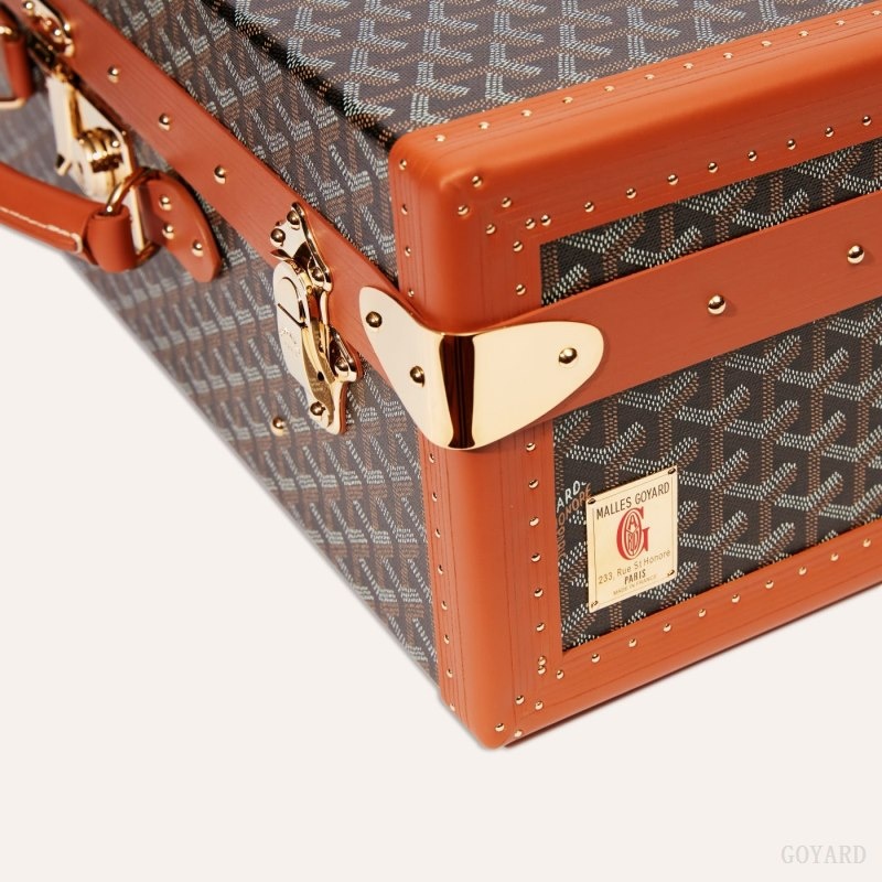 Black / Brown Goyard GRAND HÔTEL 50 CASE | CWXK0086