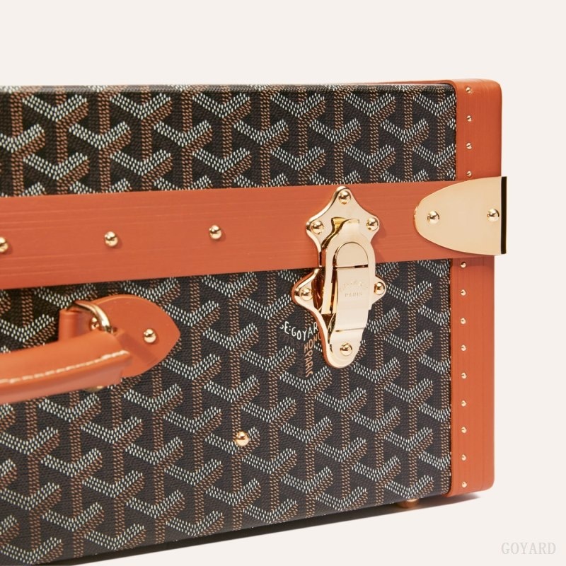 Black / Brown Goyard GRAND HÔTEL 55 CASE | YJKL8252