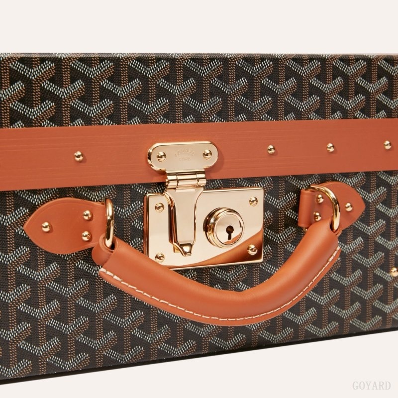 Black / Brown Goyard GRAND HÔTEL 55 CASE | YJKL8252