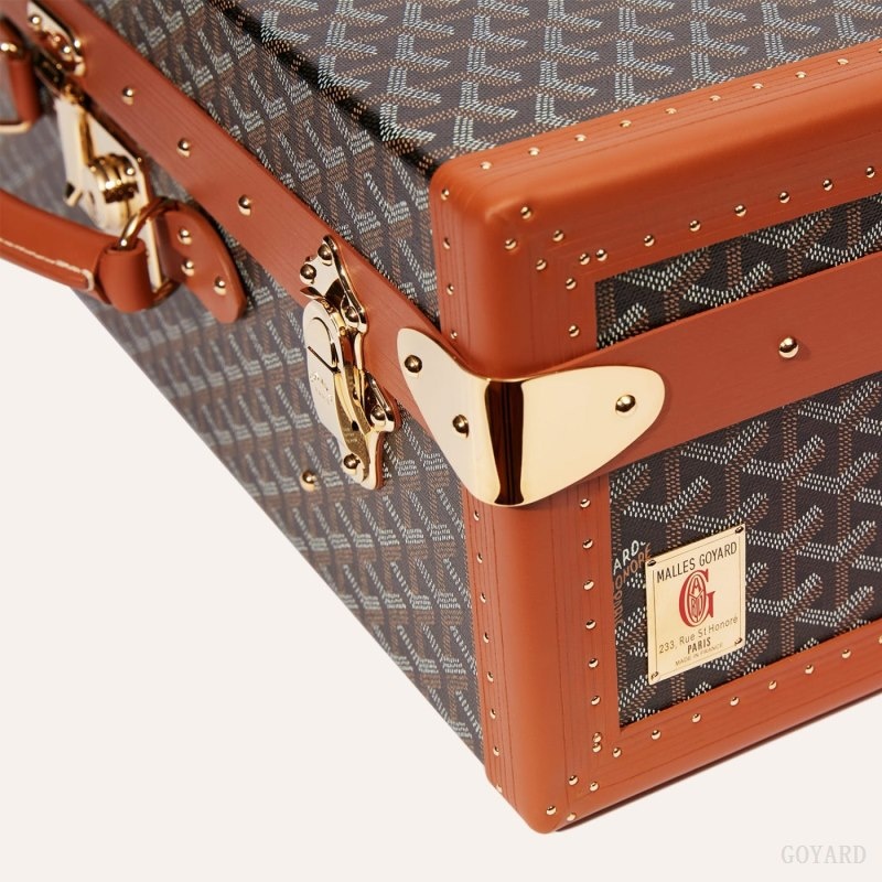 Black / Brown Goyard GRAND HÔTEL 55 CASE | YJKL8252