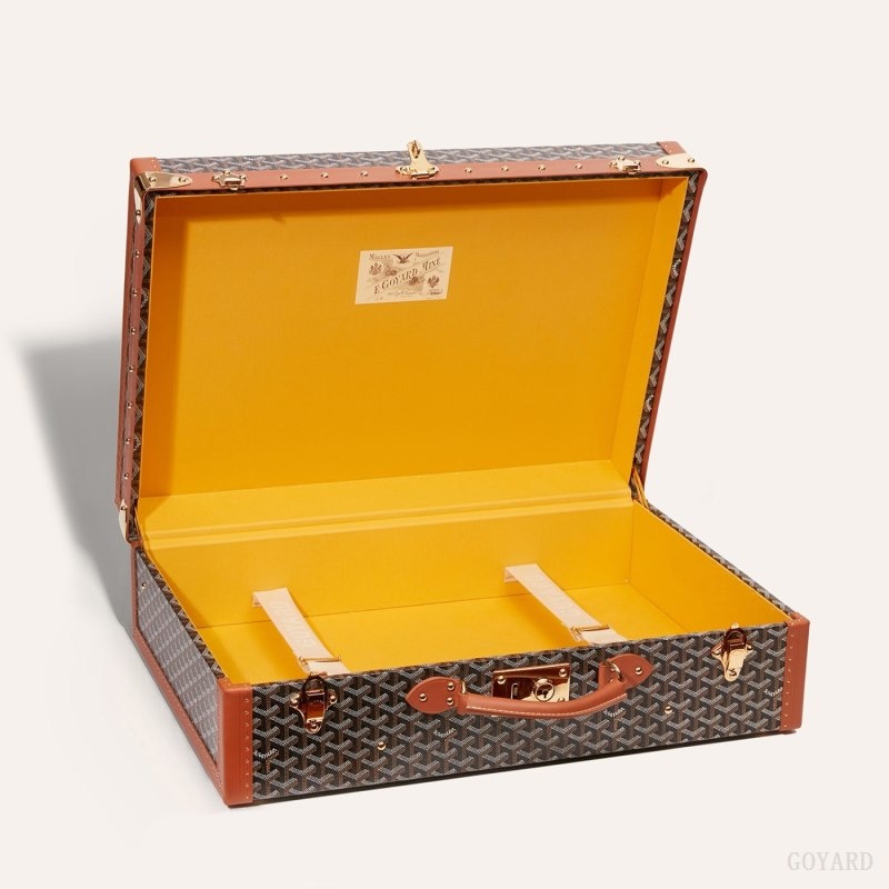 Black / Brown Goyard GRAND HÔTEL 60 CASE | ILTN7062