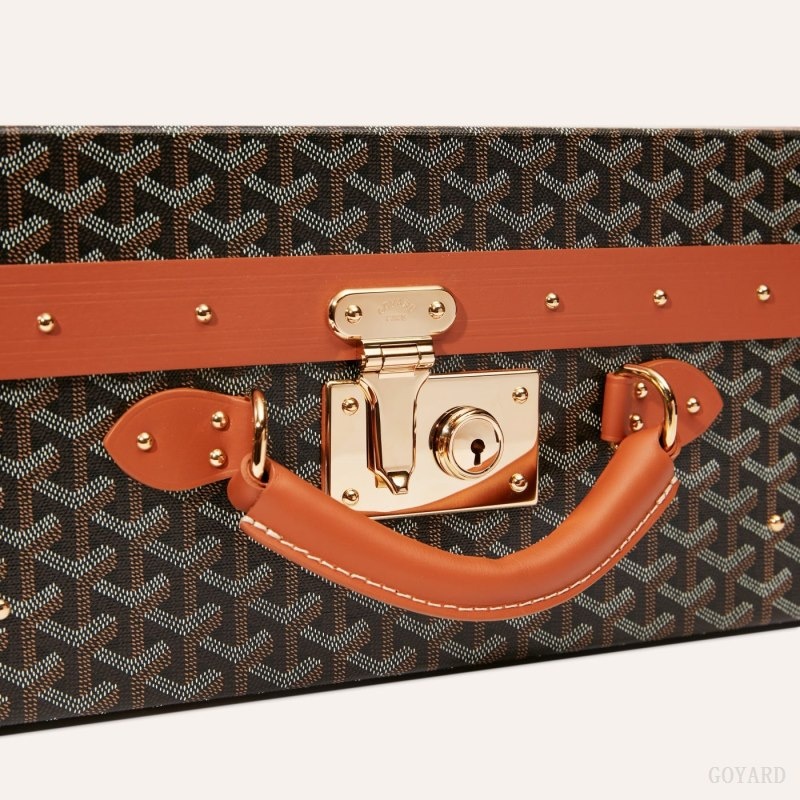 Black / Brown Goyard GRAND HÔTEL 60 CASE | ILTN7062