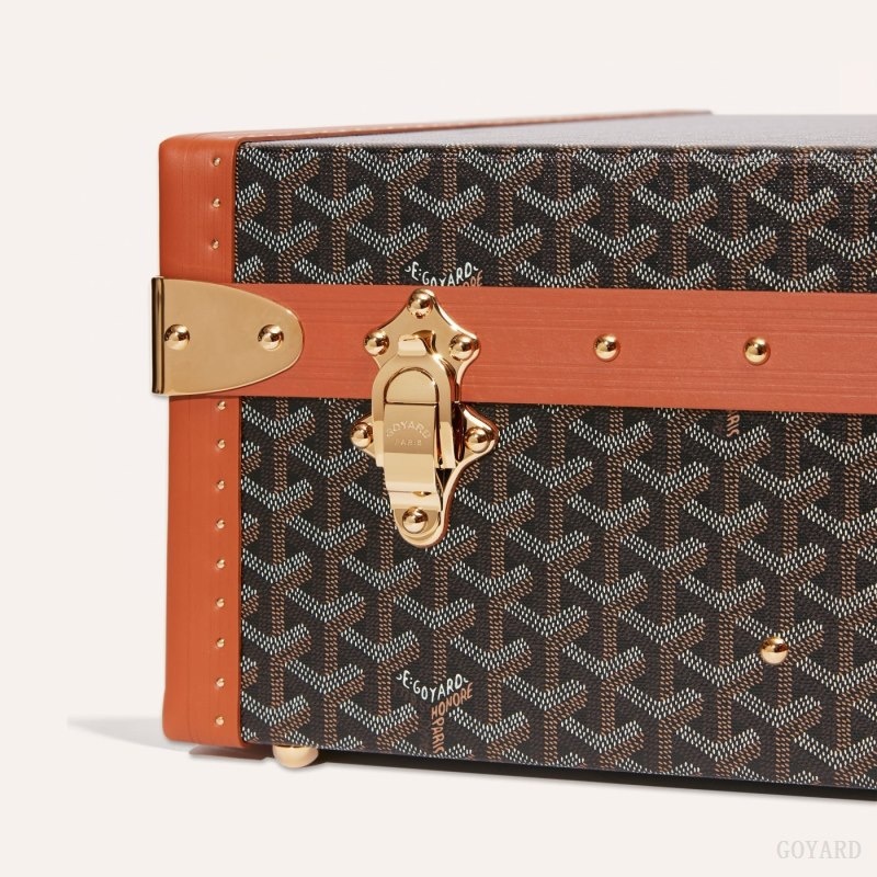 Black / Brown Goyard GRAND HÔTEL 65 CASE | TKAC9213