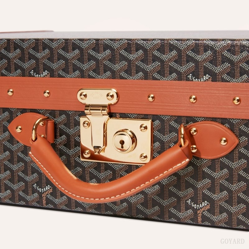 Black / Brown Goyard GRAND HÔTEL 65 CASE | TKAC9213