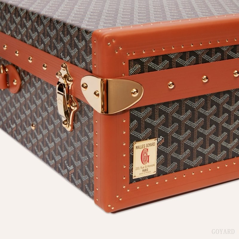 Black / Brown Goyard GRAND HÔTEL 65 CASE | TKAC9213