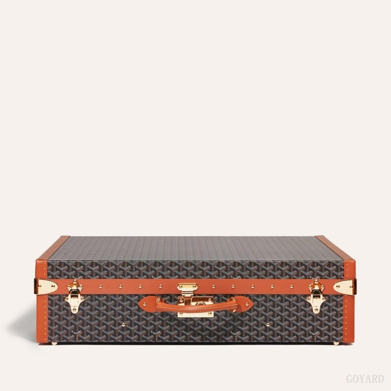 Black / Brown Goyard GRAND HÔTEL 70 CASE | RJNM1980