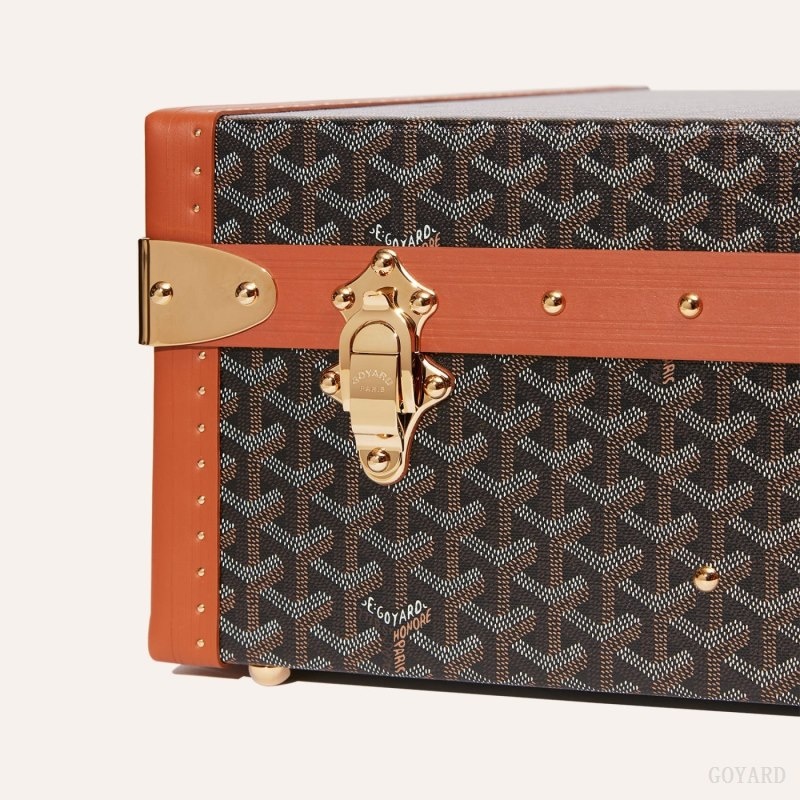 Black / Brown Goyard GRAND HÔTEL 70 CASE | RJNM1980