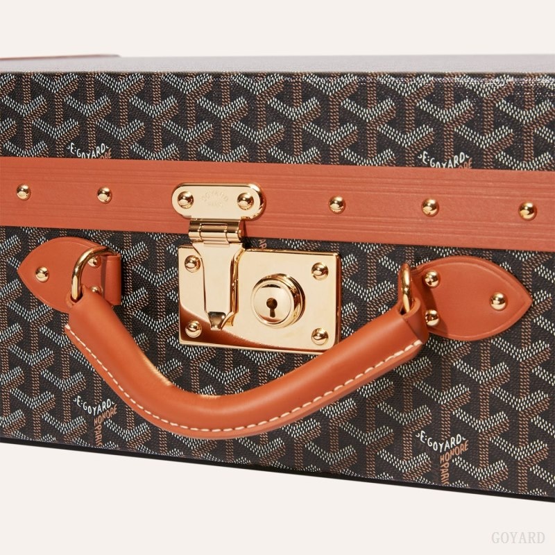 Black / Brown Goyard GRAND HÔTEL 70 CASE | RJNM1980