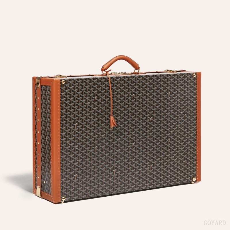 Black / Brown Goyard GRAND HÔTEL 70 CASE | RJNM1980