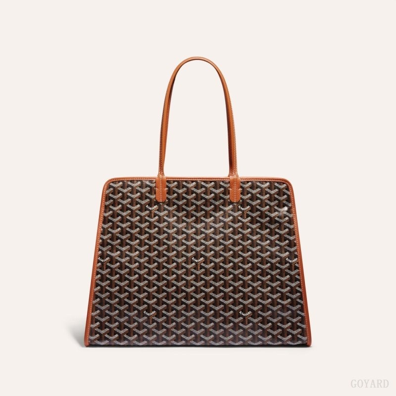 Black / Brown Goyard HARDY PM BAG | THYQ4692