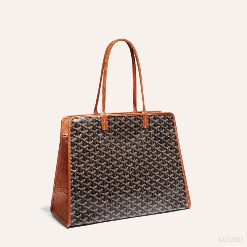 Black / Brown Goyard HARDY PM BAG | THYQ4692