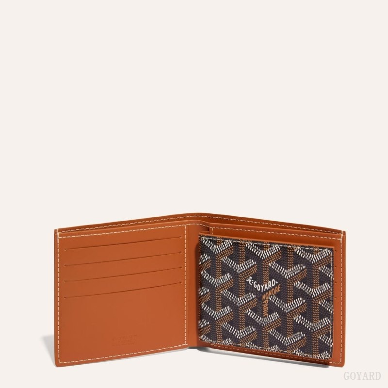 Black / Brown Goyard INSERT VICTOIRE CARD WALLET | UJFT3183