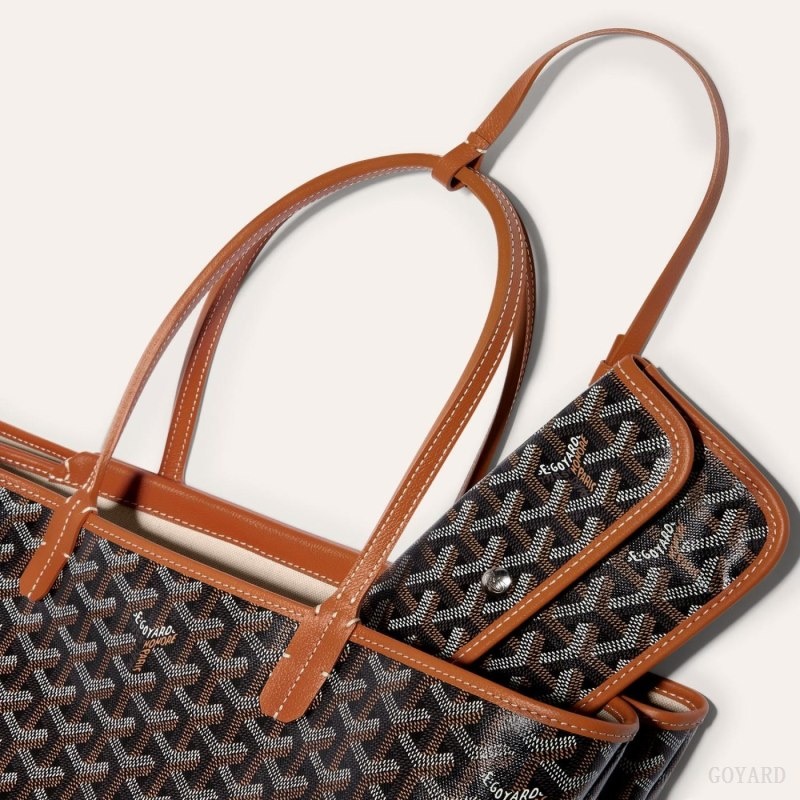 Black / Brown Goyard ISABELLE BAG | FRLM9117