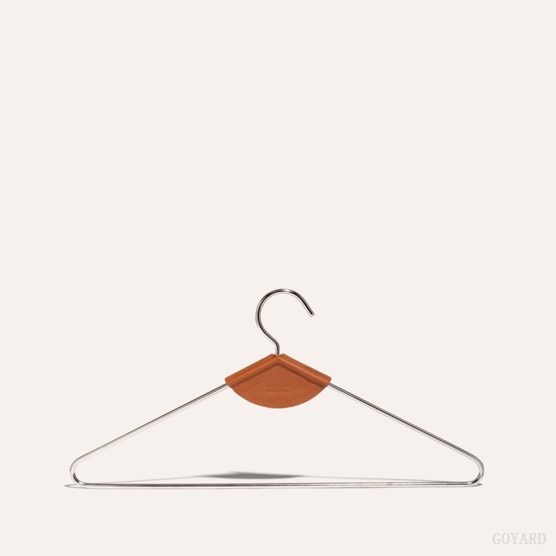 Black / Brown Goyard LIVRÉE PAIR OF HANGERS | SMWD6732