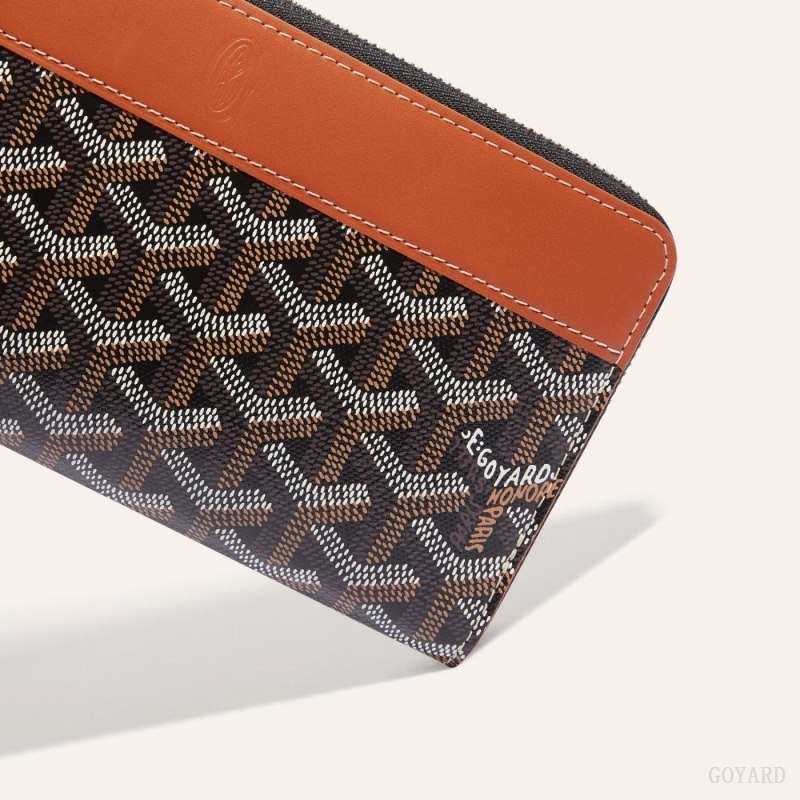 Black / Brown Goyard MATIGNON GM WALLET | ALIP1157