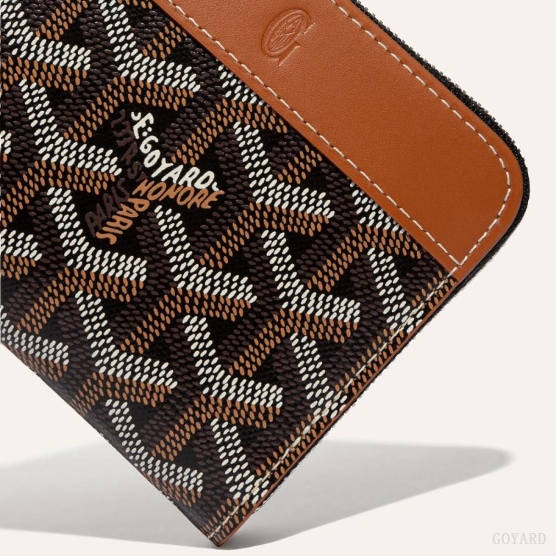 Black / Brown Goyard MATIGNON PM WALLET | ZENL2531