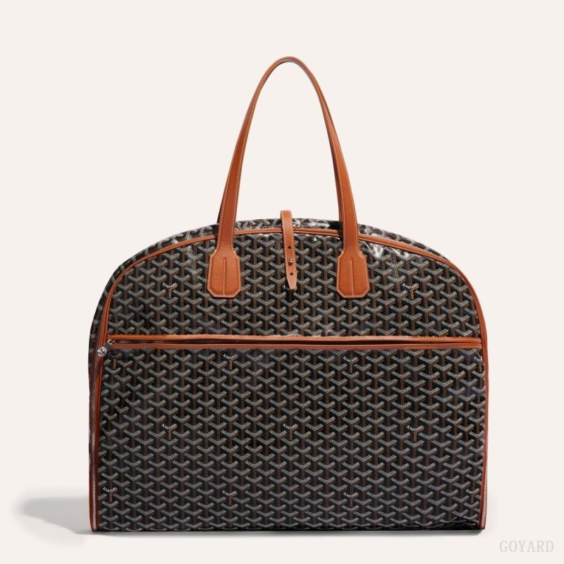 Black / Brown Goyard MAYFAIR GARMENT COVER | KLHR3752