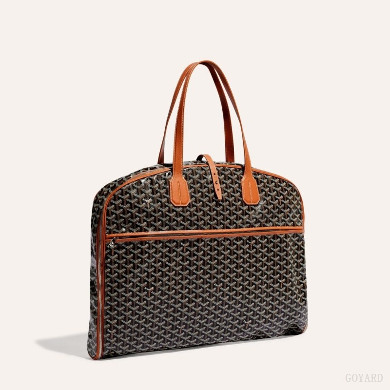 Black / Brown Goyard MAYFAIR GARMENT COVER | KLHR3752