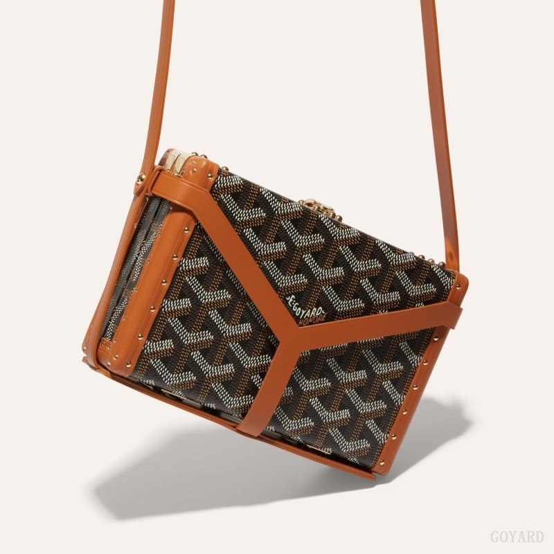 Black / Brown Goyard MINAUDIÈRE TRUNK BAG | FTAH6899