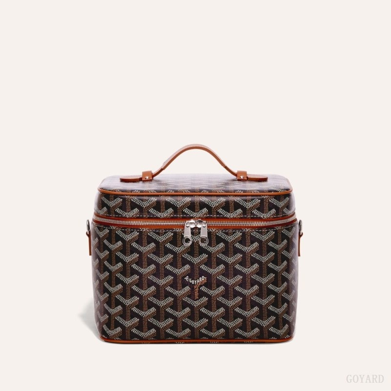 Black / Brown Goyard MUSE VANITY CASE | FHDX6114