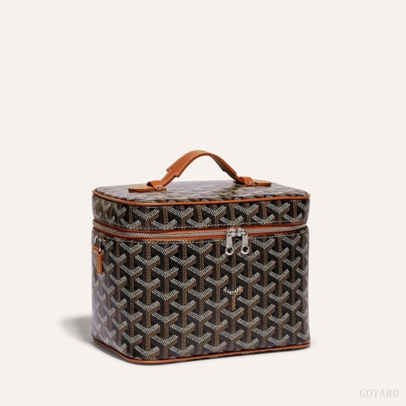 Black / Brown Goyard MUSE VANITY CASE | FHDX6114