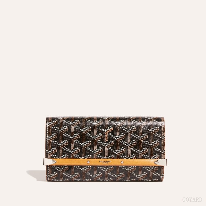 Black / Brown Goyard Monte-Carlo Mini Case | RFKH9423