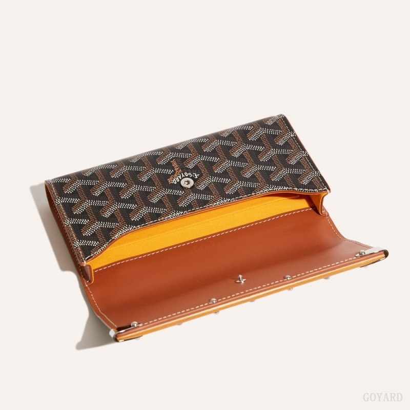 Black / Brown Goyard Monte-Carlo Mini Case | RFKH9423