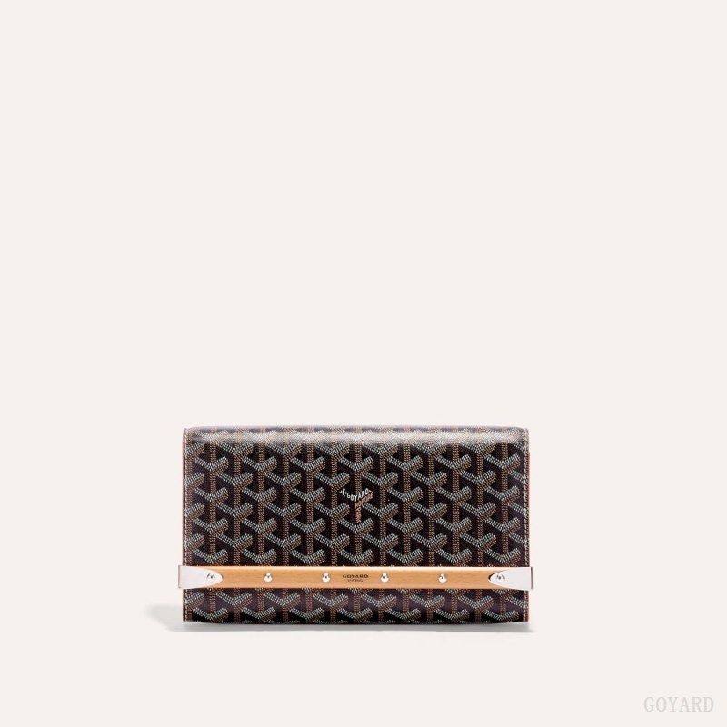 Black / Brown Goyard Monte-Carlo PM Clutch | PBSL8556