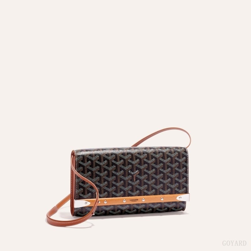 Black / Brown Goyard Monte-Carlo PM Clutch | PBSL8556