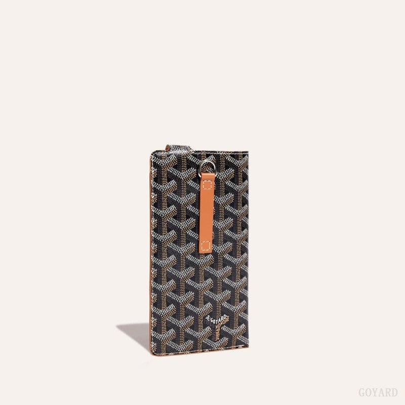 Black / Brown Goyard Montmartre GM Case | IFEK6543