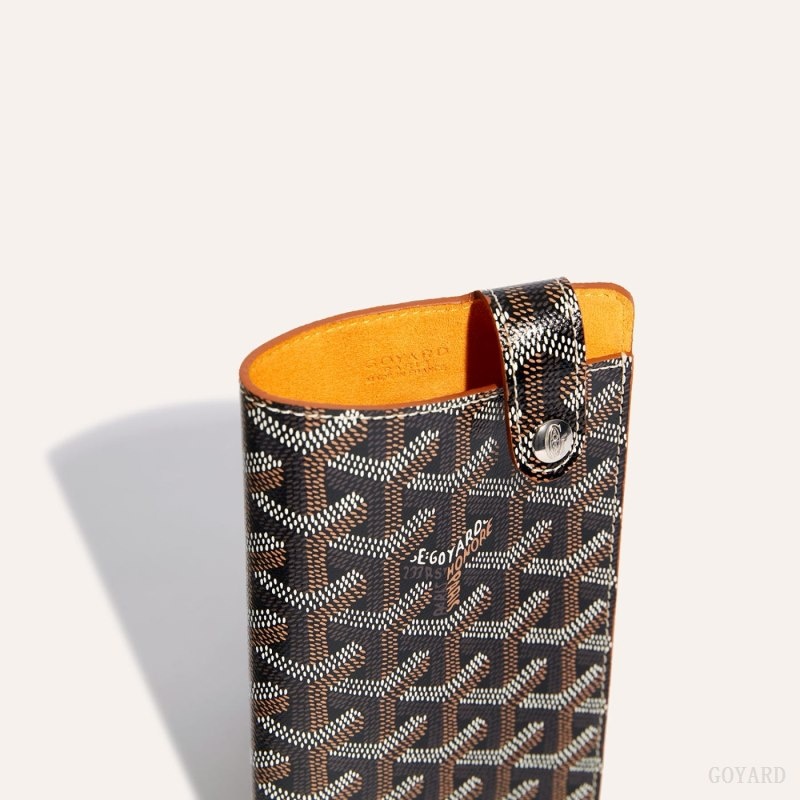 Black / Brown Goyard Montmartre GM Case | IFEK6543