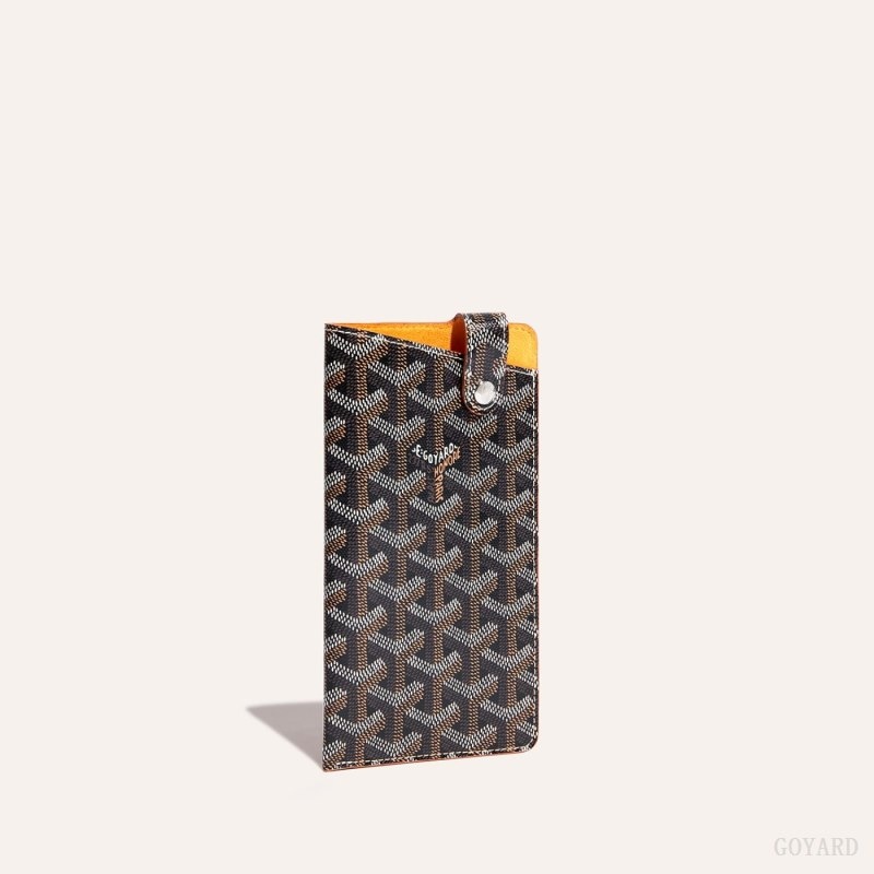 Black / Brown Goyard Montmartre GM Case | IFEK6543