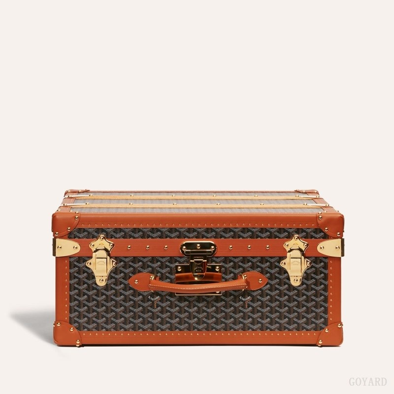 Black / Brown Goyard PALACE 55 SUITCASE | NQTI5350