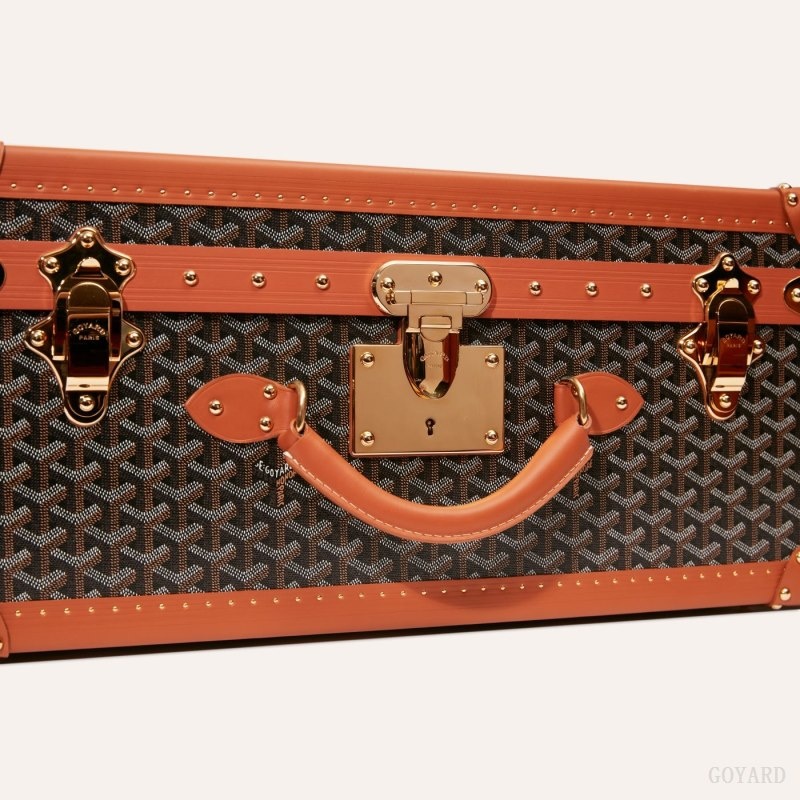 Black / Brown Goyard PALACE 55 SUITCASE | NQTI5350