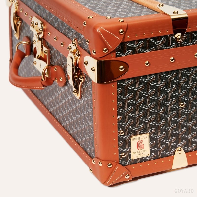 Black / Brown Goyard PALACE 55 SUITCASE | NQTI5350