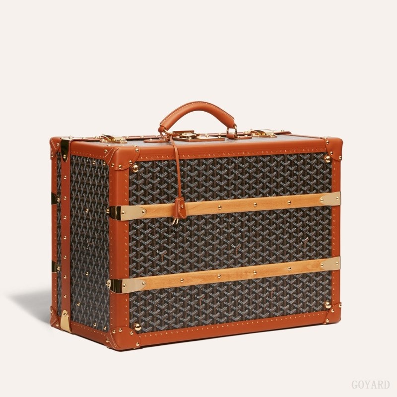 Black / Brown Goyard PALACE 55 SUITCASE | NQTI5350