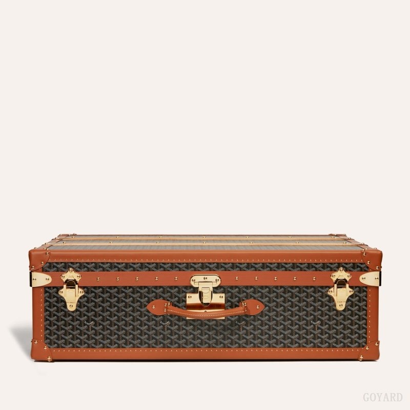 Black / Brown Goyard PALACE 80 SUITCASE | BMEC4982