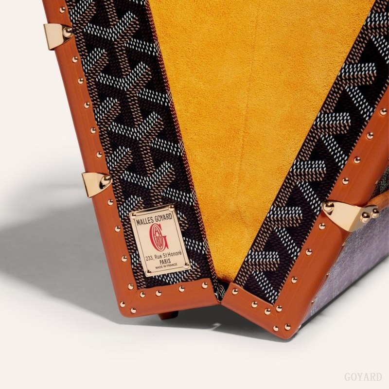 Black / Brown Goyard PALACE MM TRUNK BAG | QMYN0761