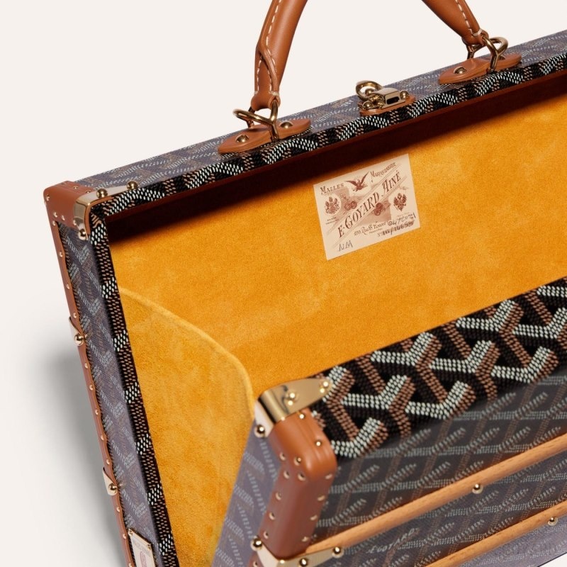 Black / Brown Goyard PALACE MM TRUNK BAG | QMYN0761