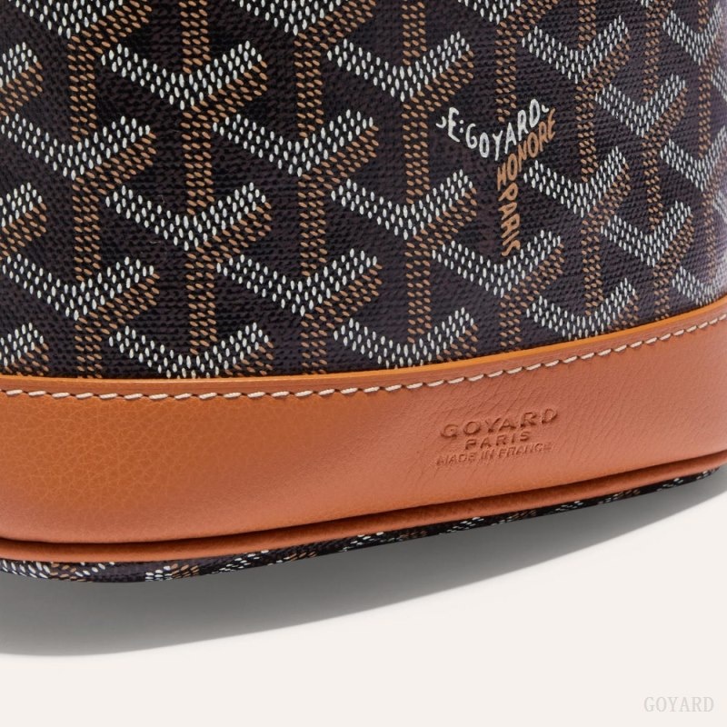 Black / Brown Goyard PETIT FLOT BUCKET BAG | RQYW5137