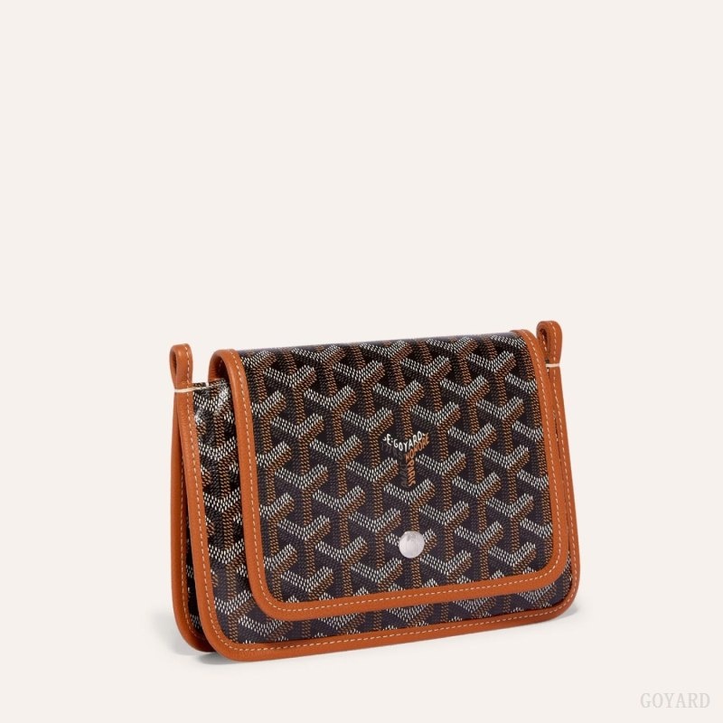 Black / Brown Goyard PLUMET POCKET WALLET | OBXV6133